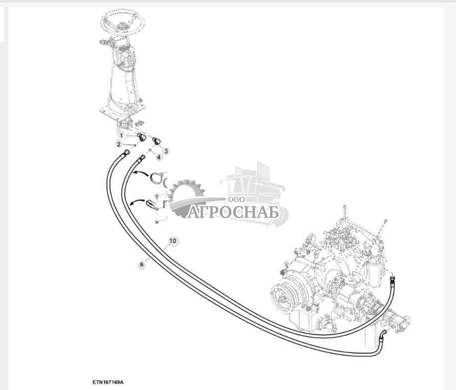Шланги рулевого управления, 3-ступенчатая трансмиссия с механическим переключением передач 
